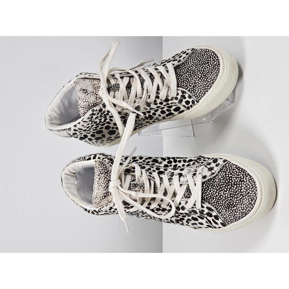 Madewell Sidewalk High Top Sneakers Genuine Calf Fur